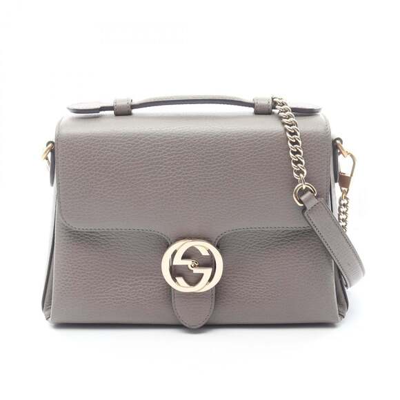 Gucci Handbags - GUCCI Cream Leather Bag
